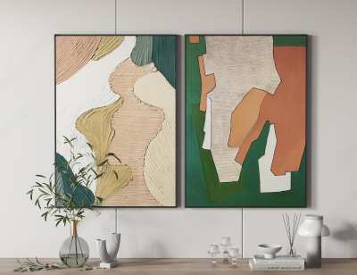 现代装饰画3D模型下载